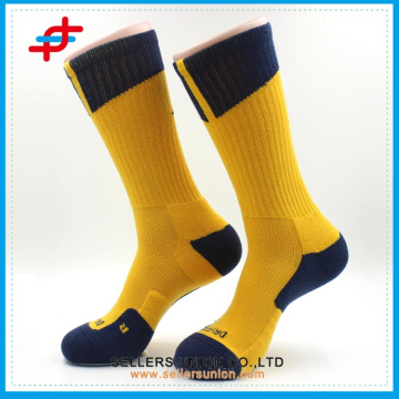 Chaussettes de basket-ball d&#39;entraînement dryfit en polyester/coussin de talon chaussettes de basket-ball directes de sports professionnels pour homme dryfit disponibles